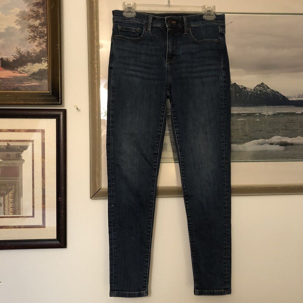 Banana Republic Premium Denim Blue Skinny Jeans Size 28 A2571